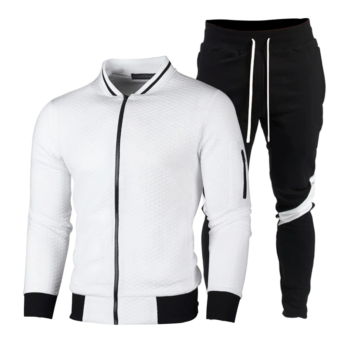 Oem Sports Wear Slim Fit Windbreaker Tracksuits For Men Stand Collar Streetwear Tracksuit