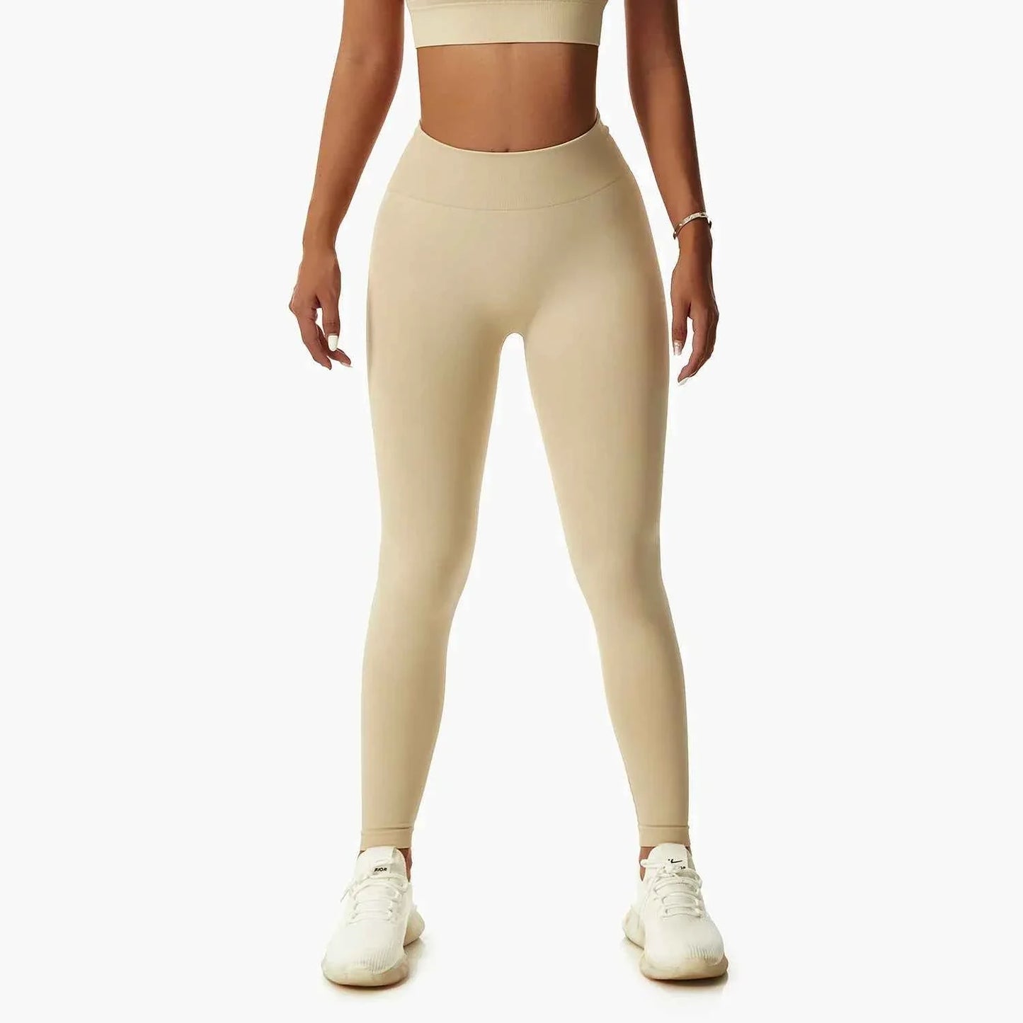 Leggings Yoga Set for Women - Seamless Bra Top and Scrunch Leggings Fitness Sport Suit