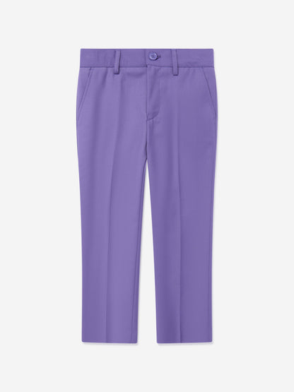 SUITLAB London Boys 7 Piece Suit Set in Purple
