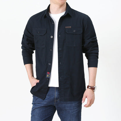 Men’s Lightweight Long Sleeve Shirt – Casual, Breathable, Plus Size (All Seasons)