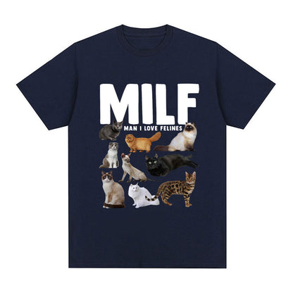 Pawsitively Hilarious – Funny Cat Lover Graphic T-Shirt for Meowgical Humans