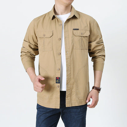Men’s Lightweight Long Sleeve Shirt – Casual, Breathable, Plus Size (All Seasons)