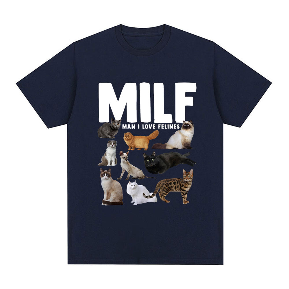 Pawsitively Hilarious – Funny Cat Lover Graphic T-Shirt for Meowgical Humans