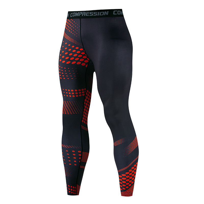 Sports Tight Trousers Men's Fitness Pants Quick-drying