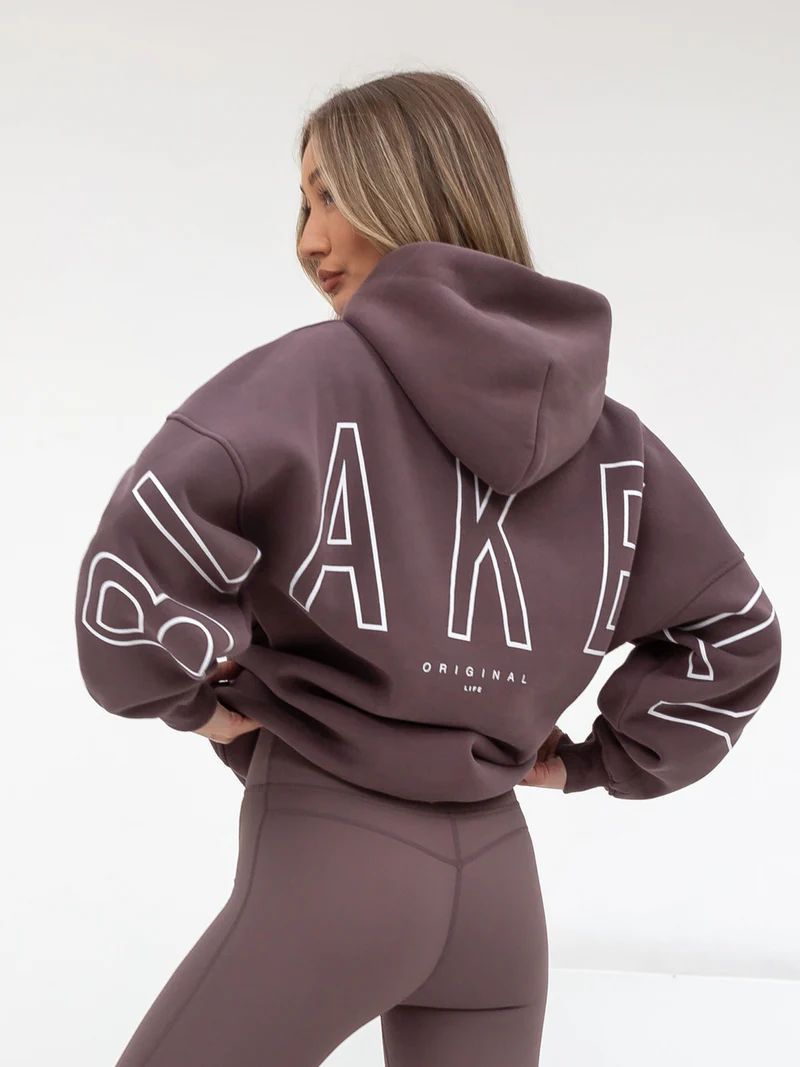 Fashionable printed thick versatile long sleeved loose hooded hip-hop hoodie