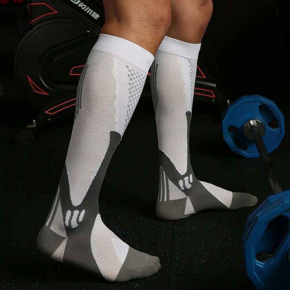 Compression Socks for Athletes - Professional Long Tube Stress Socks for Enhanced Performance and Comfort