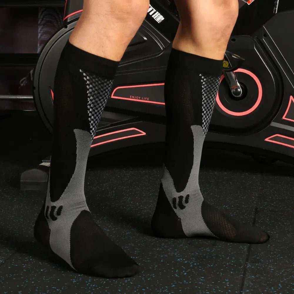 Compression Socks for Athletes - Professional Long Tube Stress Socks for Enhanced Performance and Comfort