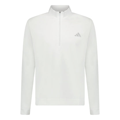 Adidas Elevated Quarter Zip Golf Sweatshirt White