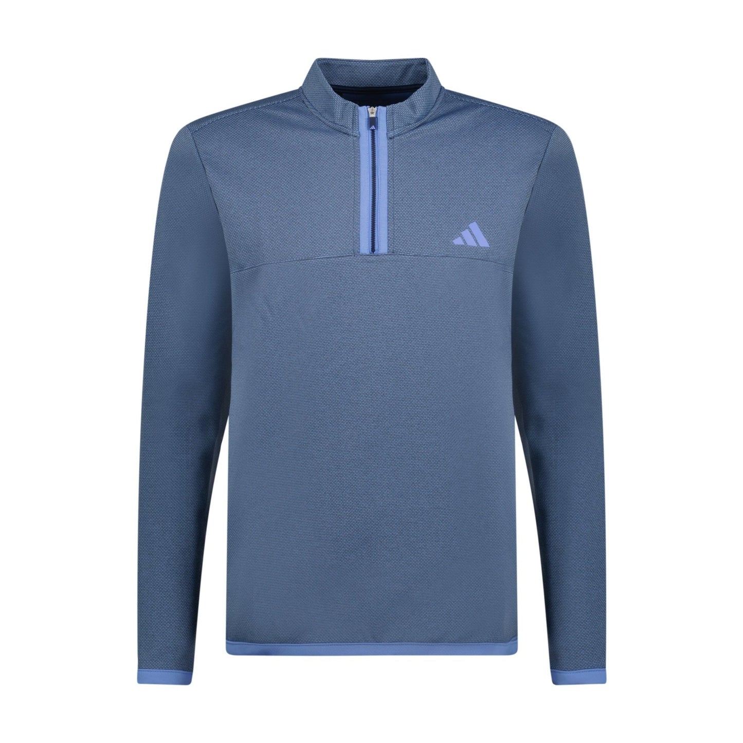 Adidas Micro Dot Quarter Zip Sweatshirt Blue