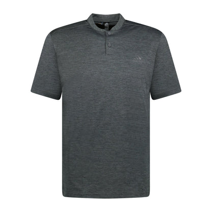 Adidas Stripe Golf Polo Dark Grey