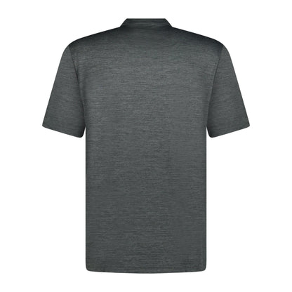 Adidas Stripe Golf Polo Dark Grey