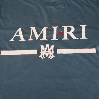 Amiri Ma Bar Logo T-Shirt Teal (Defect)