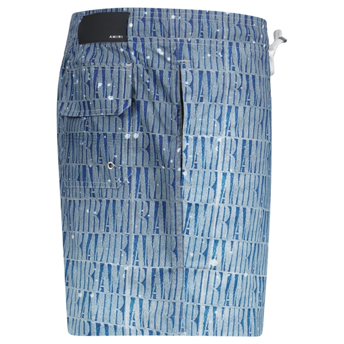 Amiri Gradient Drawstring Swim Shorts Blue
