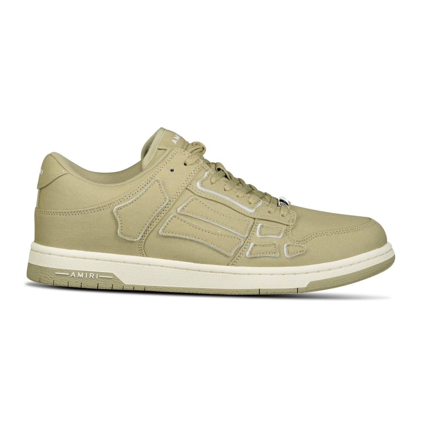 Amiri Skeleton Low Top Canvas Trainers Green