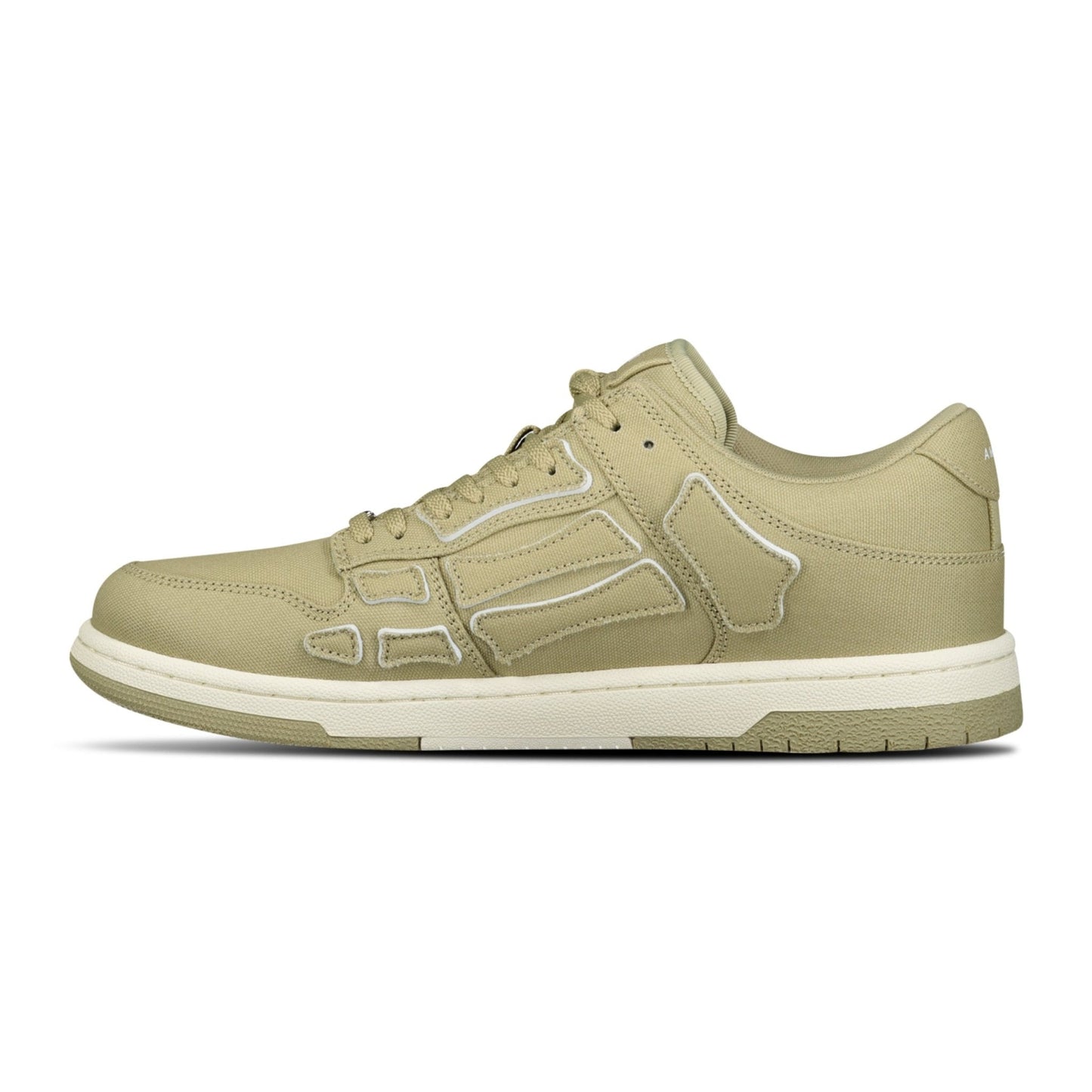 Amiri Skeleton Low Top Canvas Trainers Green