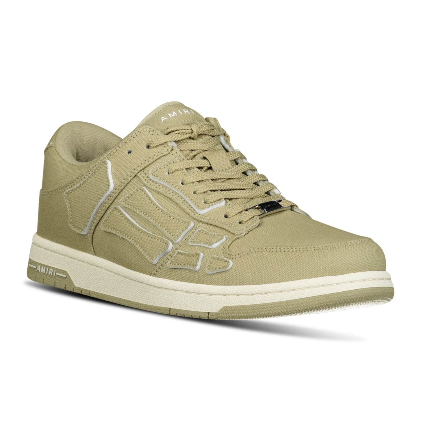 Amiri Skeleton Low Top Canvas Trainers Green