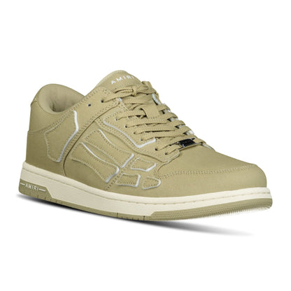 Amiri Skeleton Low Top Canvas Trainers Green
