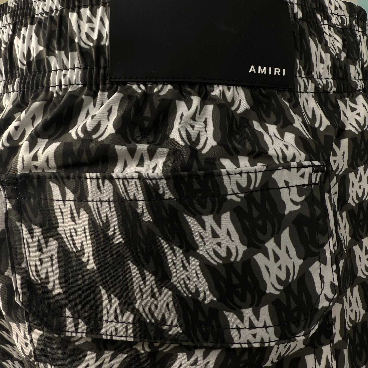 Amiri Wavy MA Swim Trunk Black