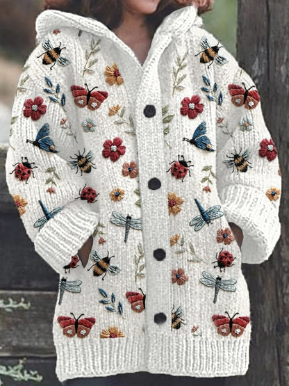 Animal Print 3D Effect Casual Hooded Cape Coat for Women in Sizes S to 5XL – Fun & Stylish
