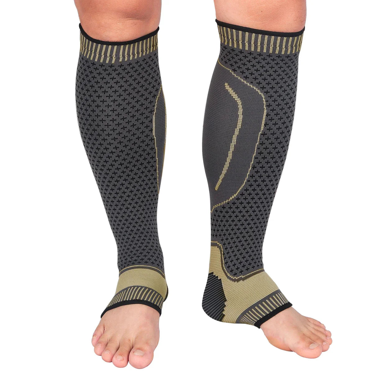 Premium Ankle Compression Sleeves - Breathable Support Socks for Swelling & Injury Recovery