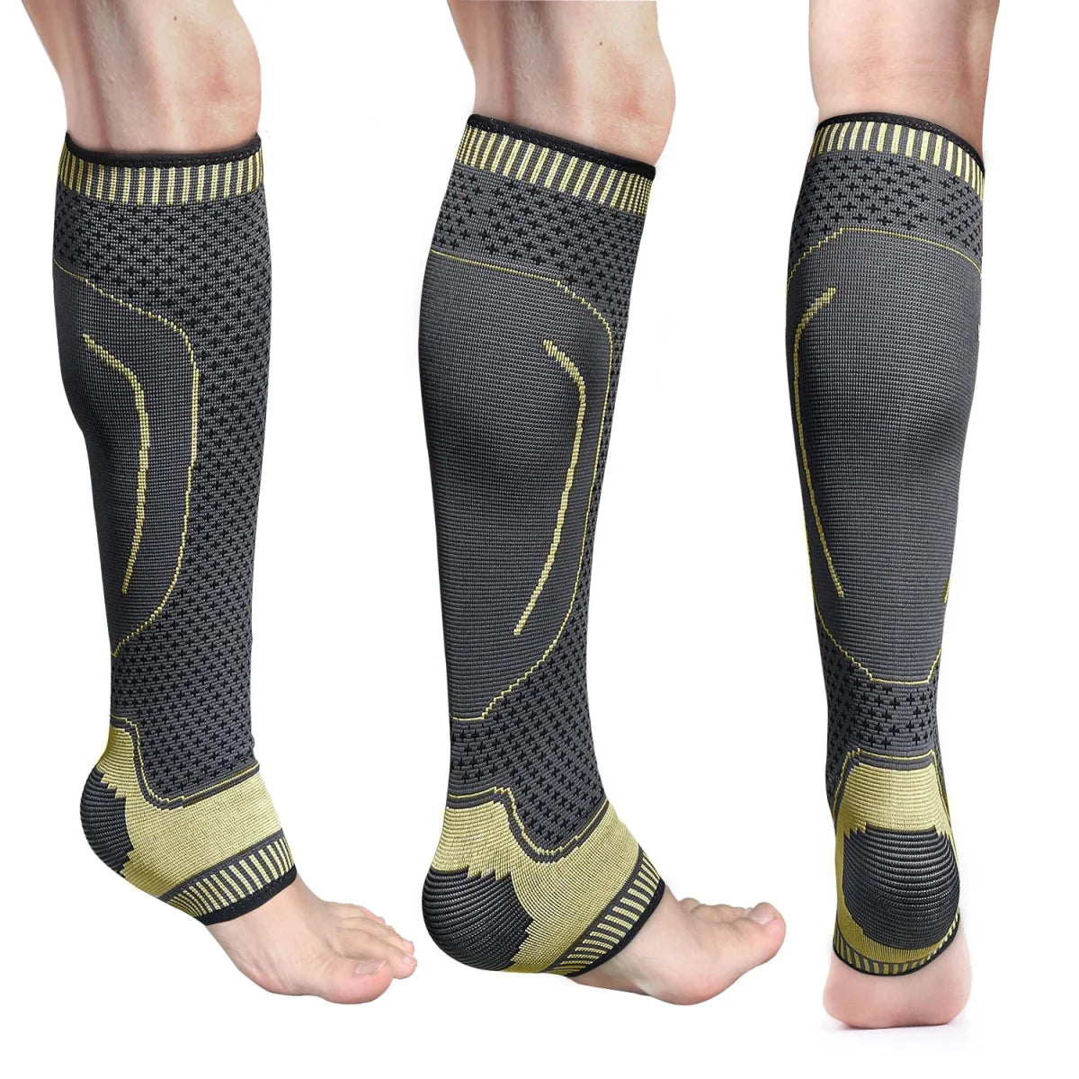 Premium Ankle Compression Sleeves - Breathable Support Socks for Swelling & Injury Recovery