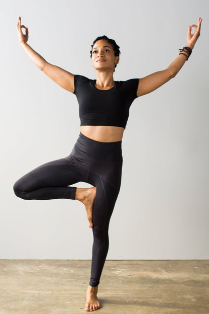 Antimicrobial Athletic Leggings With Ultra Hi-Rise Tummy Control & Non-Sheer Fabric for Workouts
