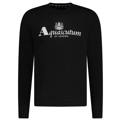 Aquascutum Classic Logo Sweatshirt Black