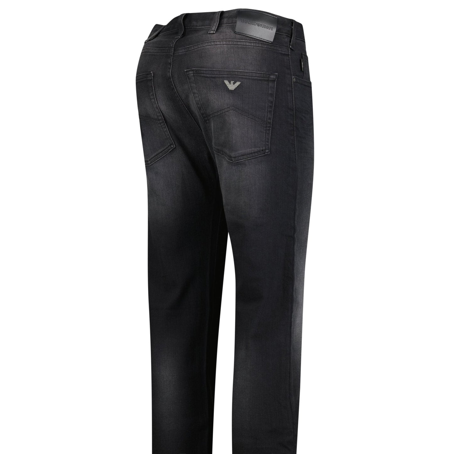 Emporio Armani J45 Regular Fit 5 Pocket Jeans Black