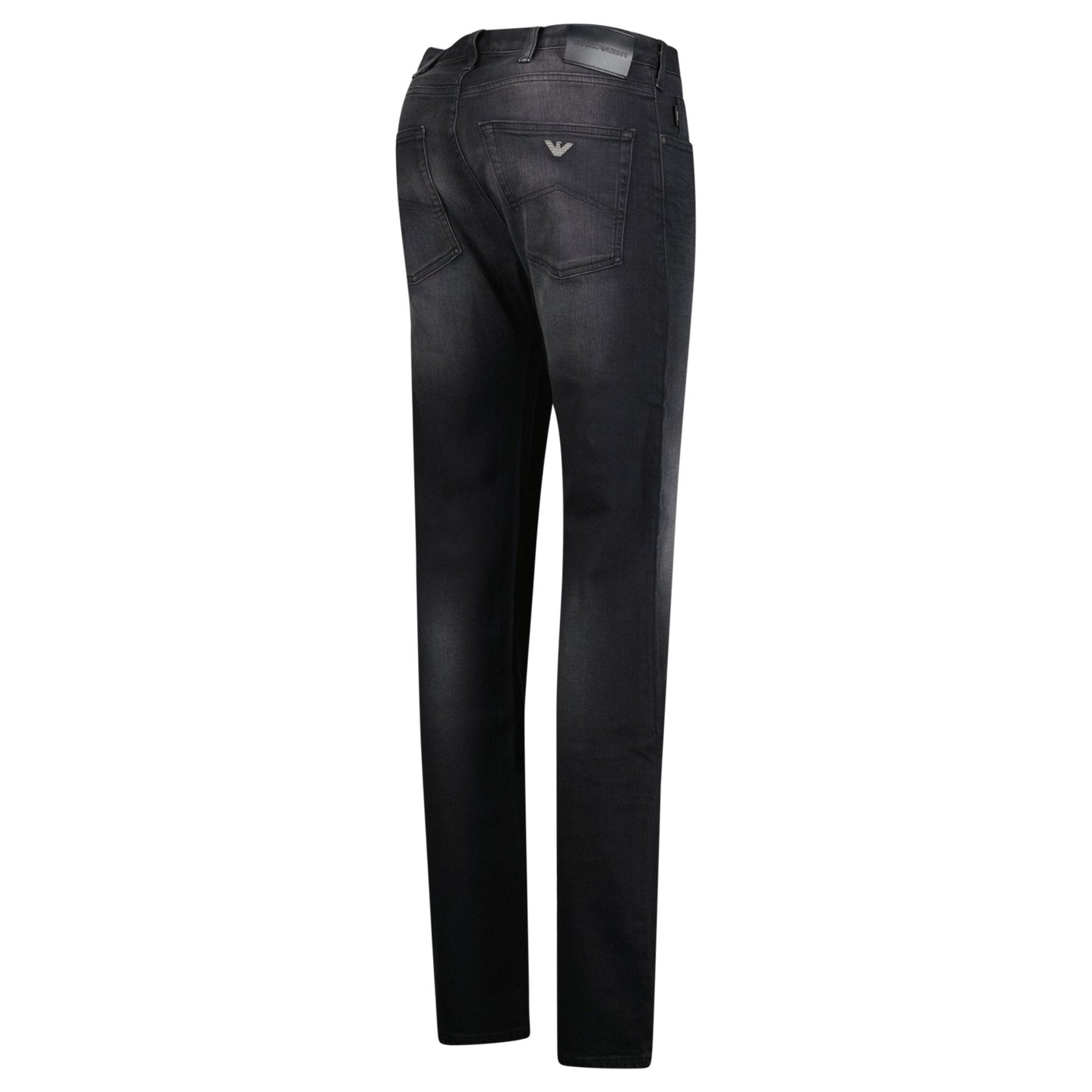 Emporio Armani J45 Regular Fit 5 Pocket Jeans Black