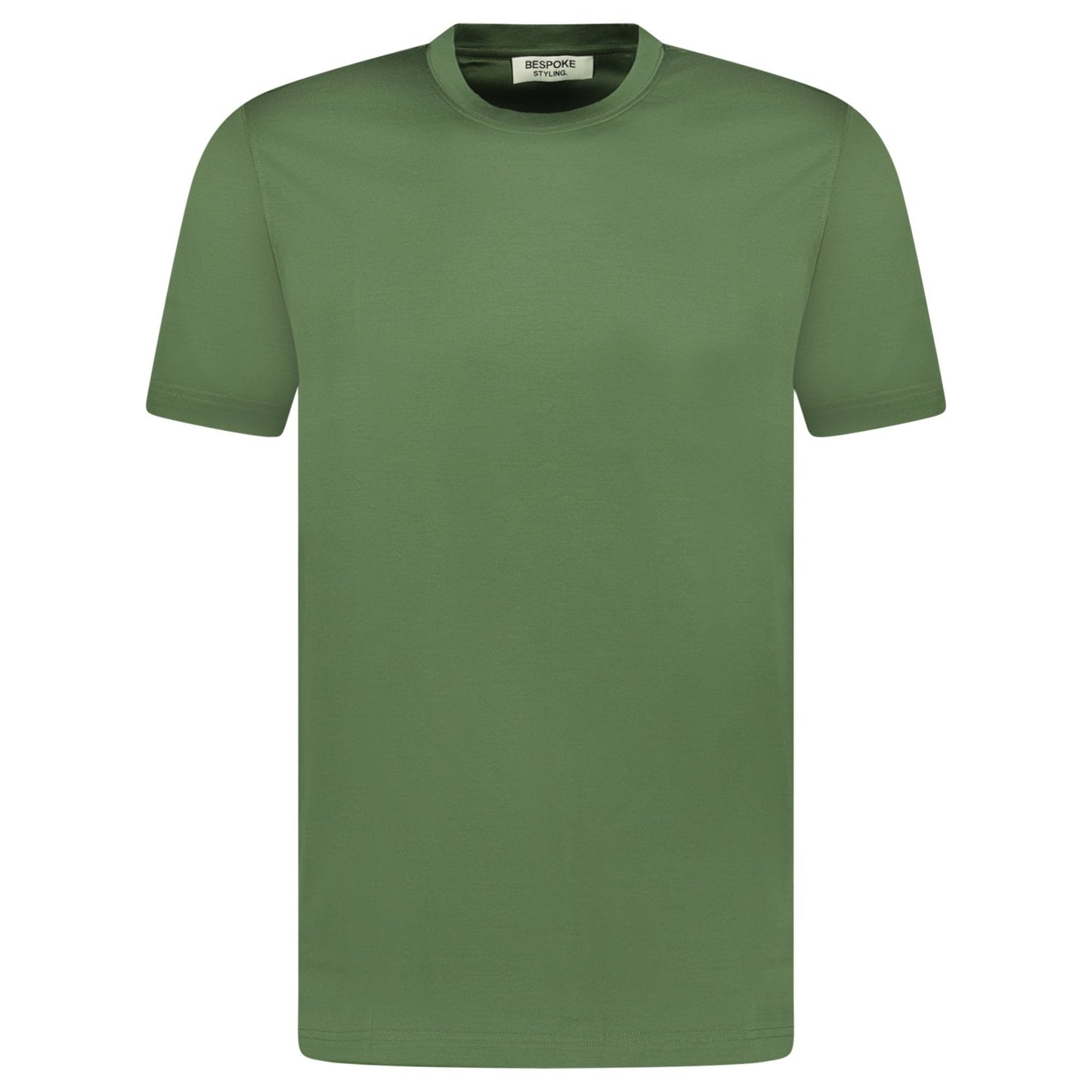 Bespoke Styling Mercerized Cotton T-Shirt Dark Green