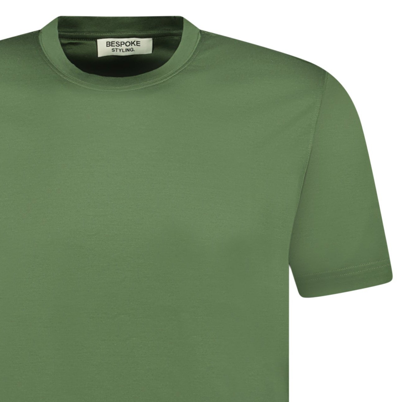 Bespoke Styling Mercerized Cotton T-Shirt Dark Green