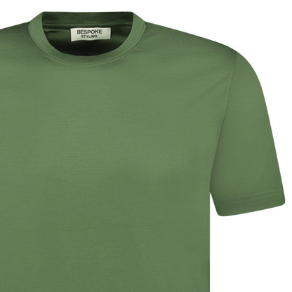 Bespoke Styling Mercerized Cotton T-Shirt Dark Green