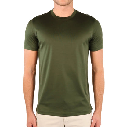 Bespoke Styling Mercerized Cotton T-Shirt Dark Green