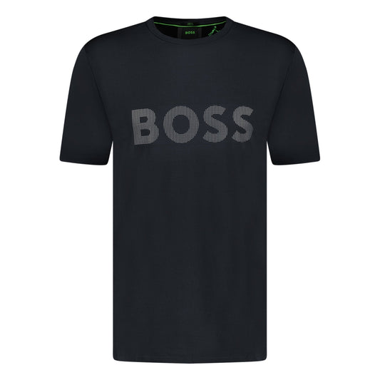 Hugo Boss Active Logo-Print T-Shirt Black