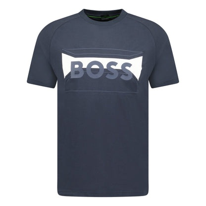 Hugo Boss Artwork Logo T-Shirt Navy