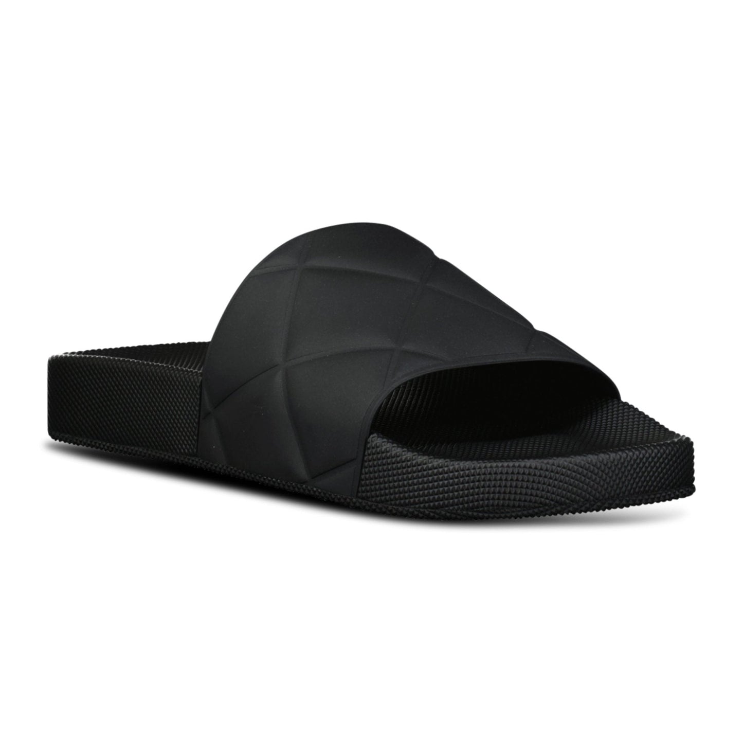 Bottega Veneta Quilted Sliders Black