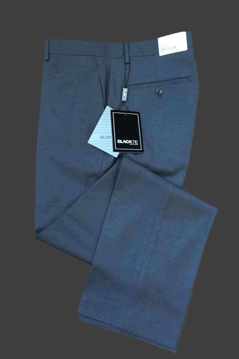 Bradley Steel Grey Suit Pants - Luxury Wool Blend, Modern & Slim Fit, Pre-Hemmed Design