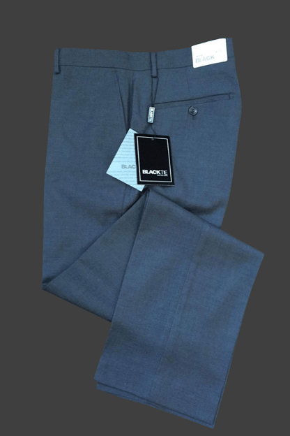 Bradley Steel Grey Suit Pants - Luxury Wool Blend, Modern & Slim Fit, Pre-Hemmed Design