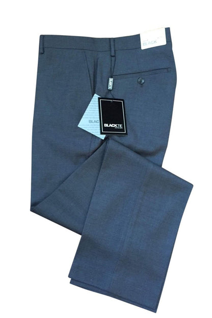 Bradley Steel Grey Suit Pants - Luxury Wool Blend, Modern & Slim Fit, Pre-Hemmed Design