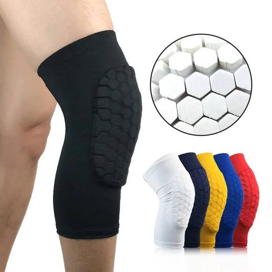 Breathable Compression Knee Sleeves with Honeycomb Support - Adjustable Fit
