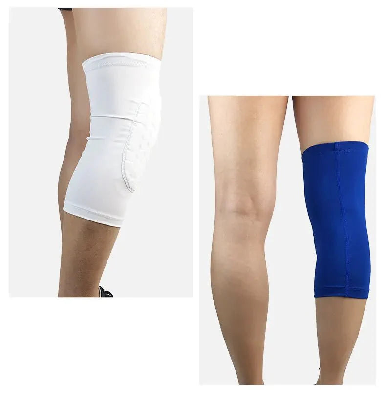 Breathable Compression Knee Sleeves with Honeycomb Support - Adjustable Fit