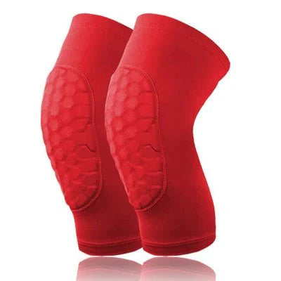 Breathable Compression Knee Sleeves with Honeycomb Support - Adjustable Fit