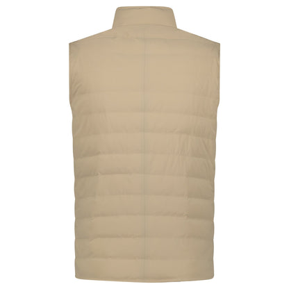 Brunello Cucinelli Button-Up Down Gilet Beige