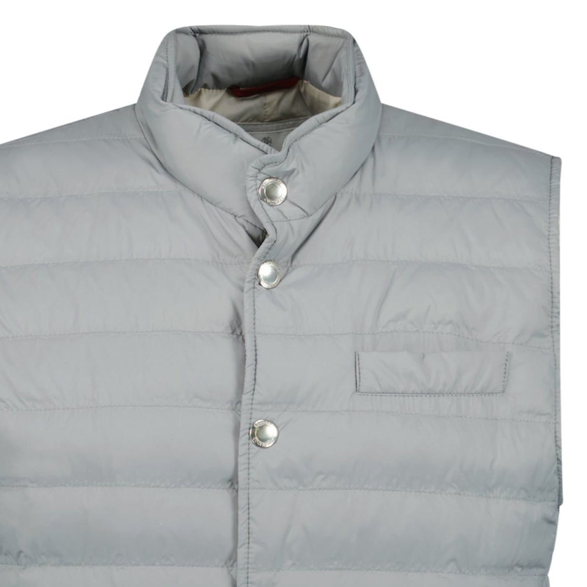 Brunello Cucinelli Button-Up Down Gilet Grey