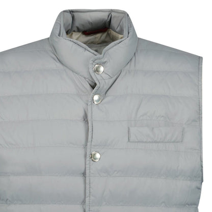 Brunello Cucinelli Button-Up Down Gilet Grey
