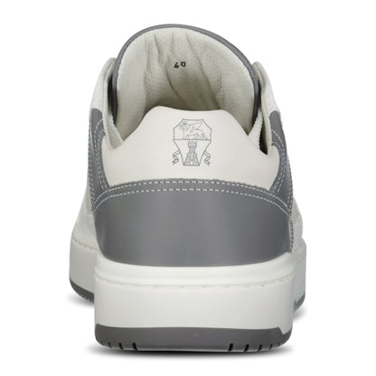 Brunello Cucinelli Suede & Leather Trainers White & Grey