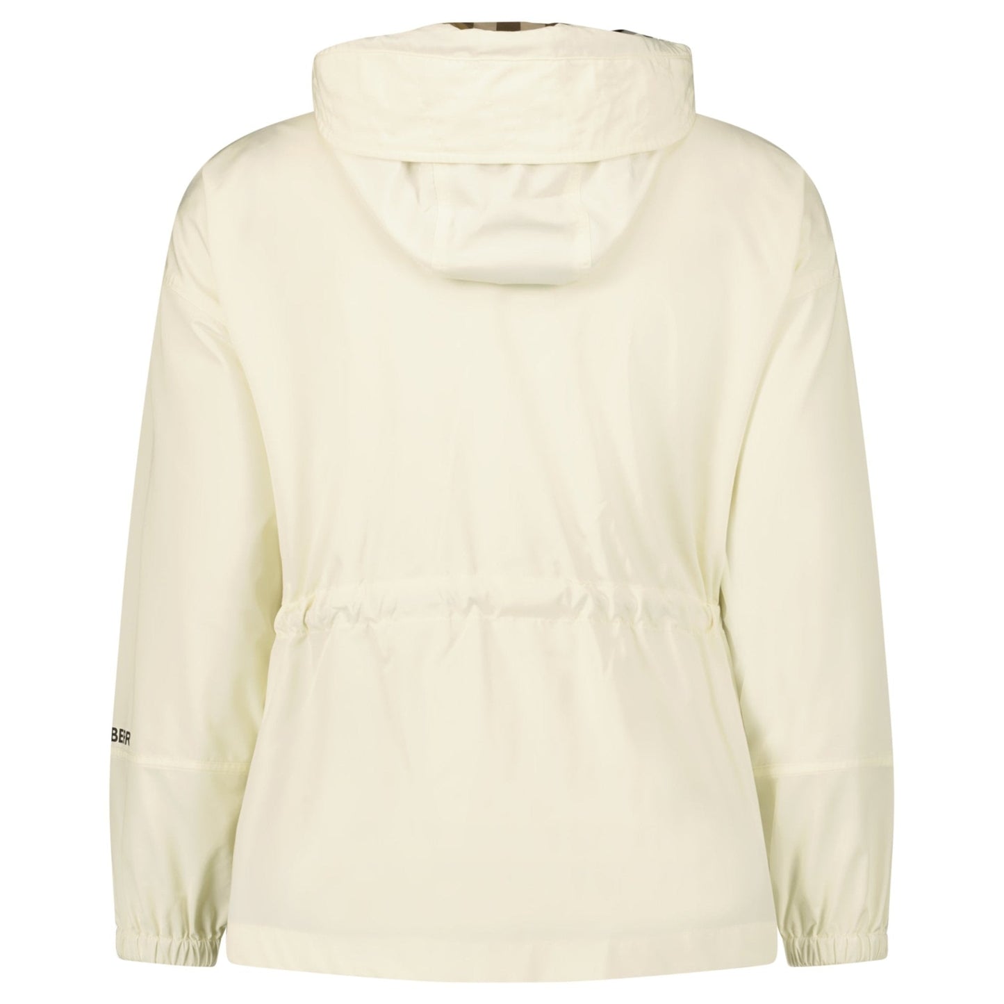 Burberry 'Birley' Check Hooded Rain Jacket Vanilla