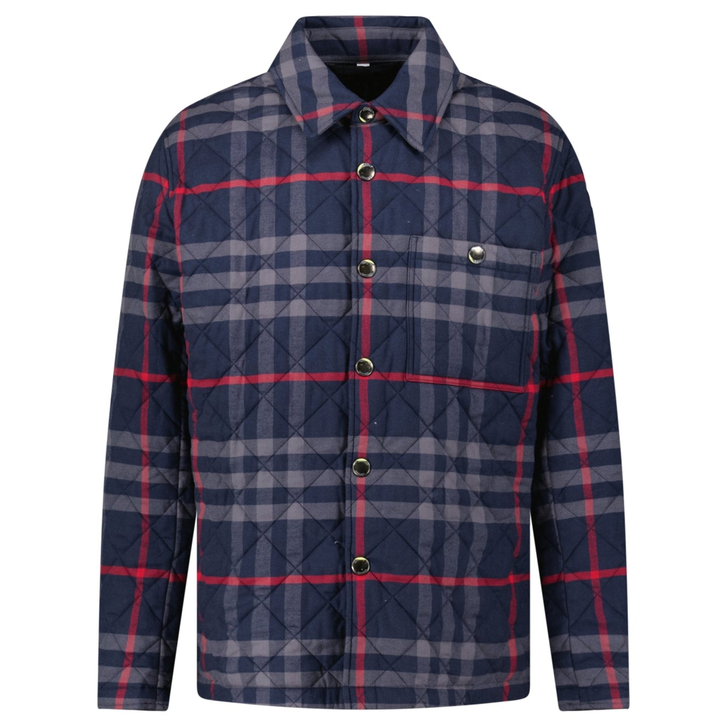 Burberry 'Forres' Diamond Quilted Jacket Navy