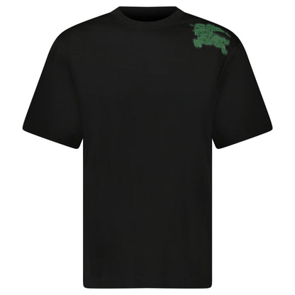 Burberry Graffiti Equestrian Knight T-Shirt in Black