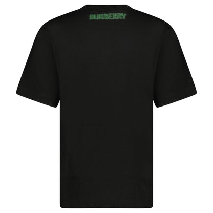 Burberry Graffiti Equestrian Knight T-Shirt in Black